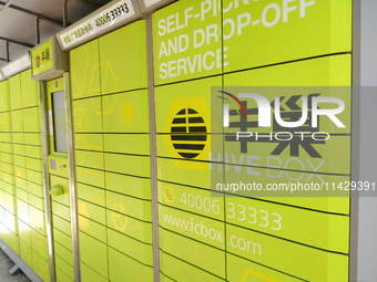 A HIVE BOX is being seen in the garden of a residential community in Shanghai, China, on May 12, 2020. (