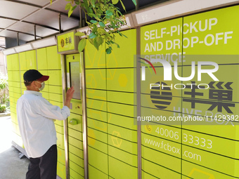 A HIVE BOX is being seen in the garden of a residential community in Shanghai, China, on May 12, 2020. (