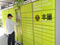 A HIVE BOX is being seen in the garden of a residential community in Shanghai, China, on May 12, 2020. (