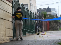 NYPD crime scene investigators are on the scene, investigating the fatal shooting of a 28-year-old male in the Bronx, New York. A 28-year-ol...