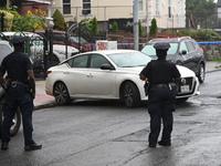 NYPD crime scene investigators are on the scene, investigating the fatal shooting of a 28-year-old male in the Bronx, New York. A 28-year-ol...