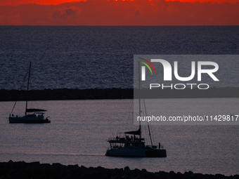 An evening view of the Port City in Colombo, Sri Lanka, on July 23, 2024, is showing (