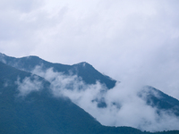 A general view of the Kathmandu Valley is showing a cleaned atmosphere after overnight rain and drizzles as seen from a hillstation in the o...