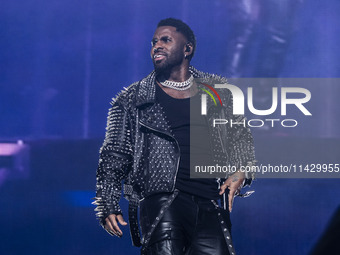 Jason Derulo is performing at Mediolanum Forum Assago in Milan, Italy, on March 27, 2024. (