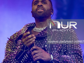 Jason Derulo is performing at Mediolanum Forum Assago in Milan, Italy, on March 27, 2024. (