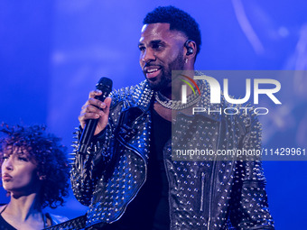 Jason Derulo is performing at Mediolanum Forum Assago in Milan, Italy, on March 27, 2024. (