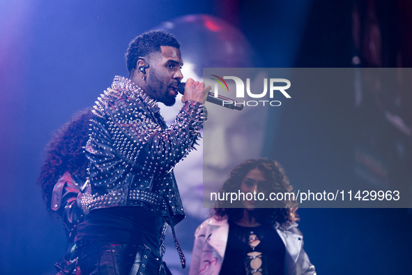 Jason Derulo is performing at Mediolanum Forum Assago in Milan, Italy, on March 27, 2024. 