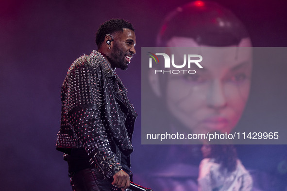 Jason Derulo is performing at Mediolanum Forum Assago in Milan, Italy, on March 27, 2024. 