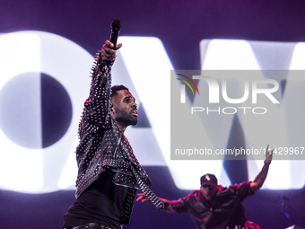 Jason Derulo is performing at Mediolanum Forum Assago in Milan, Italy, on March 27, 2024. (