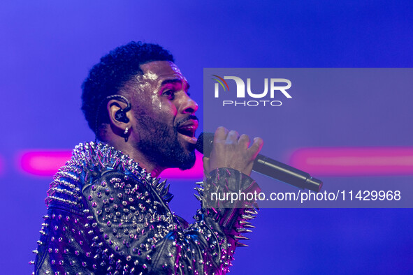 Jason Derulo is performing at Mediolanum Forum Assago in Milan, Italy, on March 27, 2024. 