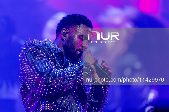 Jason Derulo is performing at Mediolanum Forum Assago in Milan, Italy, on March 27, 2024. 