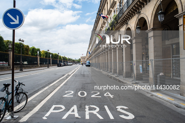 The city centre of Paris is within the no-go zone, four days before the opening ceremony of the Paris 2024 Olympic Games, in Paris, France,...