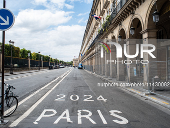 The city centre of Paris is within the no-go zone, four days before the opening ceremony of the Paris 2024 Olympic Games, in Paris, France,...