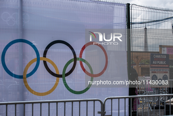 The city centre of Paris is within the no-go zone, four days before the opening ceremony of the Paris 2024 Olympic Games, in Paris, France,...