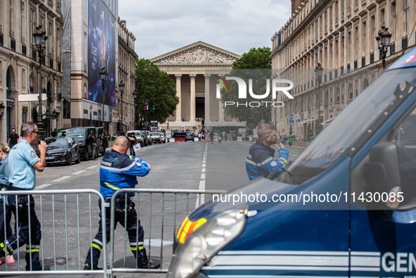 The city centre of Paris is within the no-go zone, four days before the opening ceremony of the Paris 2024 Olympic Games, in Paris, France,...