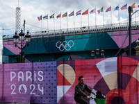 The city centre of Paris is within the no-go zone, four days before the opening ceremony of the Paris 2024 Olympic Games, in Paris, France,...