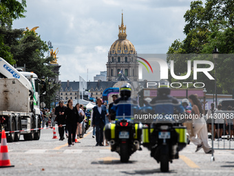 The city centre of Paris is within the no-go zone, four days before the opening ceremony of the Paris 2024 Olympic Games, in Paris, France,...