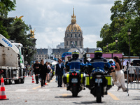 The city centre of Paris is within the no-go zone, four days before the opening ceremony of the Paris 2024 Olympic Games, in Paris, France,...