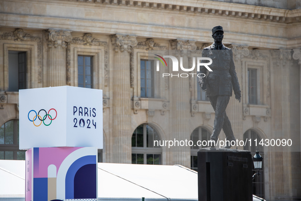 The city centre of Paris is within the no-go zone, four days before the opening ceremony of the Paris 2024 Olympic Games, in Paris, France,...