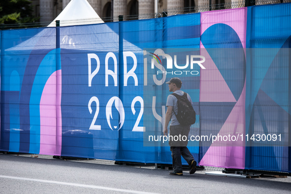 The city centre of Paris is within the no-go zone, four days before the opening ceremony of the Paris 2024 Olympic Games, in Paris, France,...