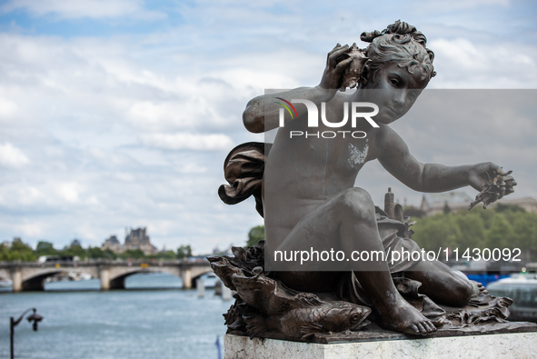 The city centre of Paris is within the no-go zone, four days before the opening ceremony of the Paris 2024 Olympic Games, in Paris, France,...