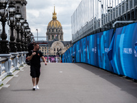 The city centre of Paris is within the no-go zone, four days before the opening ceremony of the Paris 2024 Olympic Games, in Paris, France,...