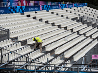 The city centre of Paris is within the no-go zone, four days before the opening ceremony of the Paris 2024 Olympic Games, in Paris, France,...