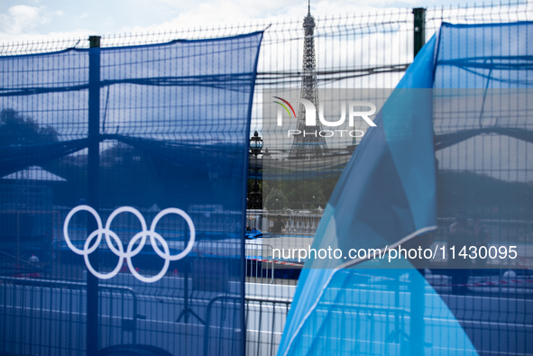 The city centre of Paris is within the no-go zone, four days before the opening ceremony of the Paris 2024 Olympic Games, in Paris, France,...