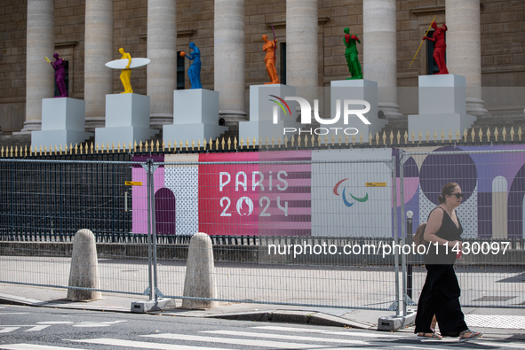 The city centre of Paris is within the no-go zone, four days before the opening ceremony of the Paris 2024 Olympic Games, in Paris, France,...