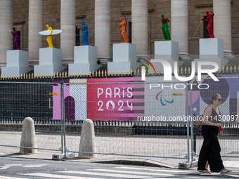 The city centre of Paris is within the no-go zone, four days before the opening ceremony of the Paris 2024 Olympic Games, in Paris, France,...