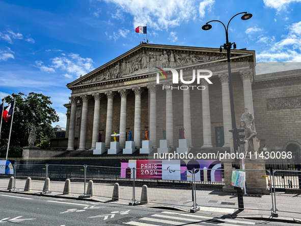 The city centre of Paris is within the no-go zone, four days before the opening ceremony of the Paris 2024 Olympic Games, in Paris, France,...