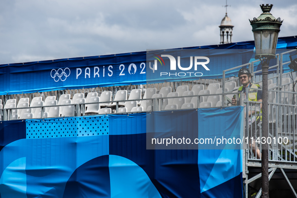 The city centre of Paris is within the no-go zone, four days before the opening ceremony of the Paris 2024 Olympic Games, in Paris, France,...