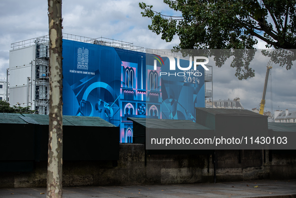 The city centre of Paris is within the no-go zone, four days before the opening ceremony of the Paris 2024 Olympic Games, in Paris, France,...