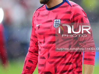 Harry Kane centre-forward of England and Bayern Munich during the UEFA EURO 2024 semi-final match between Netherlands and England at Footbal...