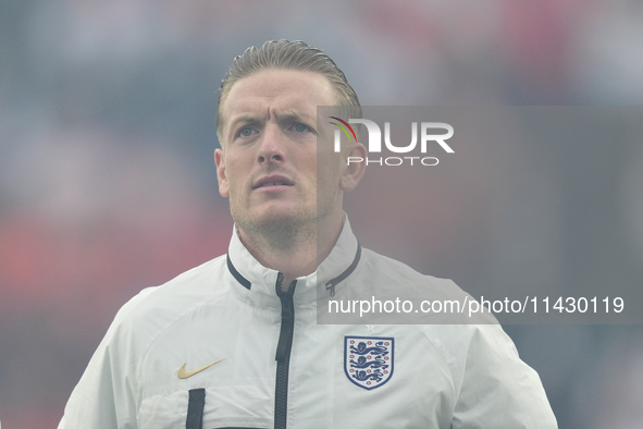 Jordan Pickford goalkeeper of England and Everton FC during the UEFA EURO 2024 semi-final match between Netherlands and England at Football...