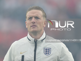 Jordan Pickford goalkeeper of England and Everton FC during the UEFA EURO 2024 semi-final match between Netherlands and England at Football...