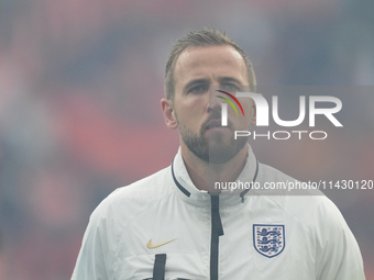 Harry Kane centre-forward of England and Bayern Munich during the UEFA EURO 2024 semi-final match between Netherlands and England at Footbal...