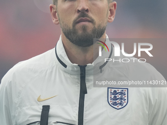 Harry Kane centre-forward of England and Bayern Munich during the UEFA EURO 2024 semi-final match between Netherlands and England at Footbal...