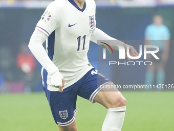 Phil Foden right winger of England and Manchester City during the UEFA EURO 2024 semi-final match between Netherlands and England at Footbal...