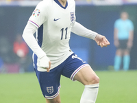 Phil Foden right winger of England and Manchester City during the UEFA EURO 2024 semi-final match between Netherlands and England at Footbal...