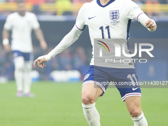 Phil Foden right winger of England and Manchester City during the UEFA EURO 2024 semi-final match between Netherlands and England at Footbal...