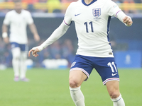 Phil Foden right winger of England and Manchester City during the UEFA EURO 2024 semi-final match between Netherlands and England at Footbal...