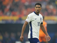 Jude Bellingham attacking midfield of England and Real Madrid during the UEFA EURO 2024 semi-final match between Netherlands and England at...