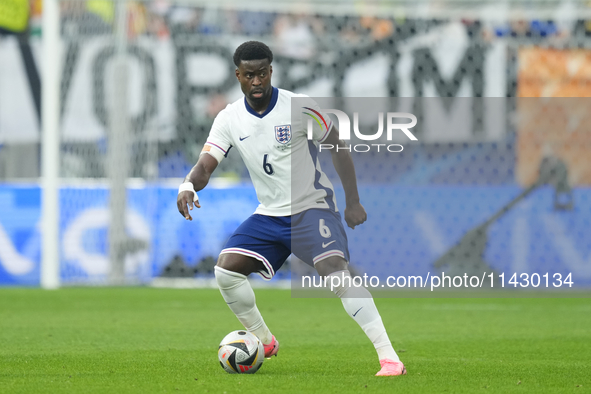 Marc Guehi centre-back of England and Crystal Palace during the UEFA EURO 2024 semi-final match between Netherlands and England at Football...