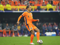 Virgil van Dijk centre-back of Netherlands and Liverpool FC during the UEFA EURO 2024 semi-final match between Netherlands and England at Fo...