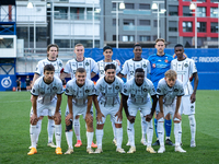 FC Midtjylland DEN players are forming during the second phase of the UEFA Champions League Qualification 2024-2025 match between UD Santa C...