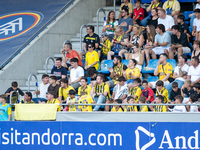 UD Santa Coloma fans are attending the Second phase of the UEFA Champions League Qualification 2024-2025 match between UD Santa Coloma and F...