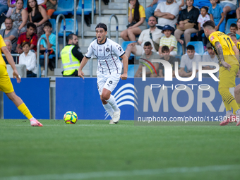 Hanbeom Lee of FK FC Midtjylland is in action during the Second phase of UEFA Champions League Qualification 2024-2025 match between UD Sant...