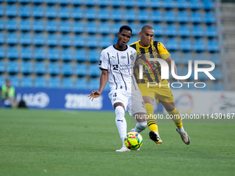 Ousmane Diaoof FK FC Midtjylland is in action during the second phase of the UEFA Champions League Qualification 2024-2025 match between UD...