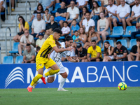 Players are in action during the second phase of the UEFA Champions League Qualification 2024-2025 match between UD Santa Coloma and FC Midt...